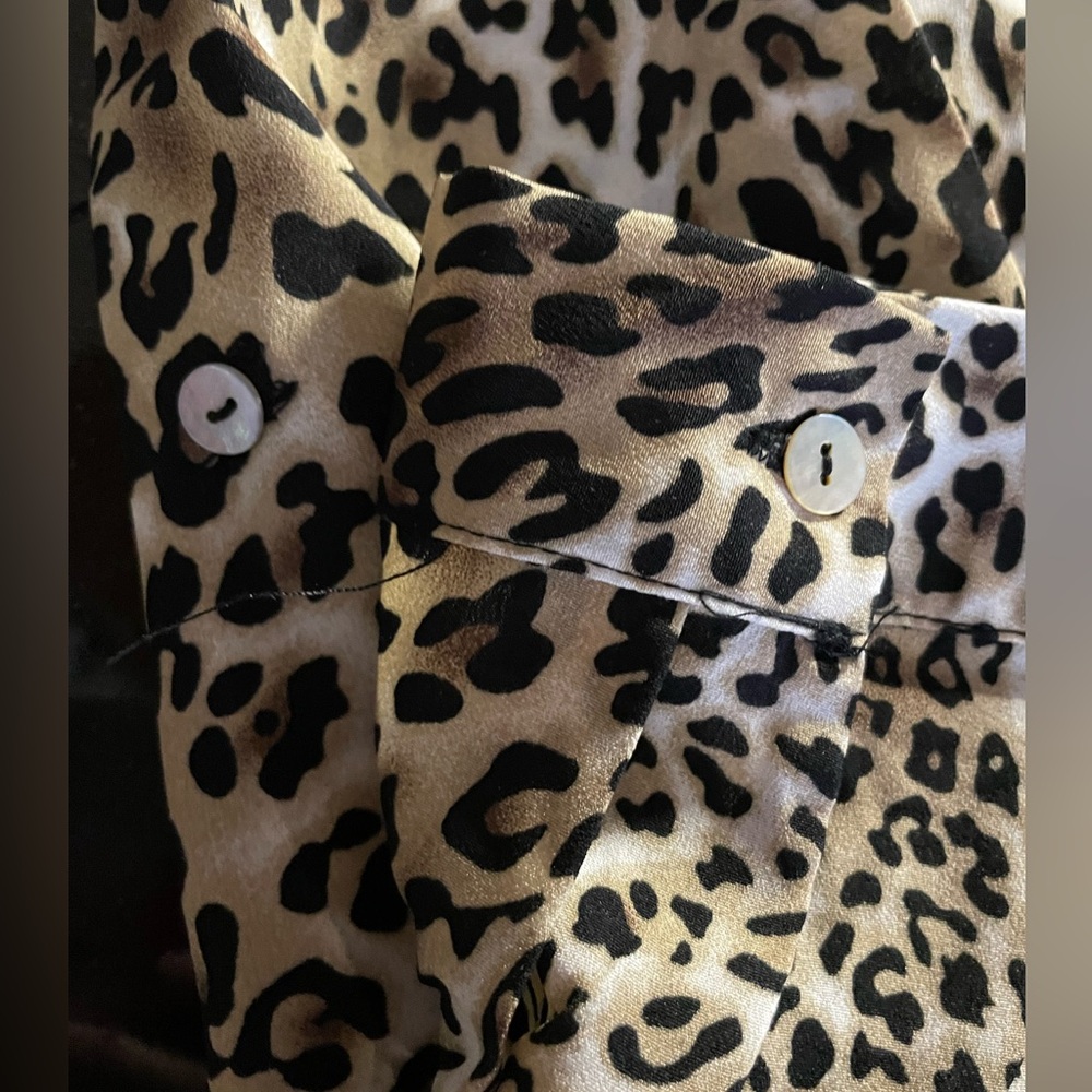 Leopard Print Button-Up Dress - Picture 3 of 7